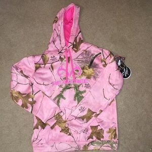 Pink camo realtree hoodie